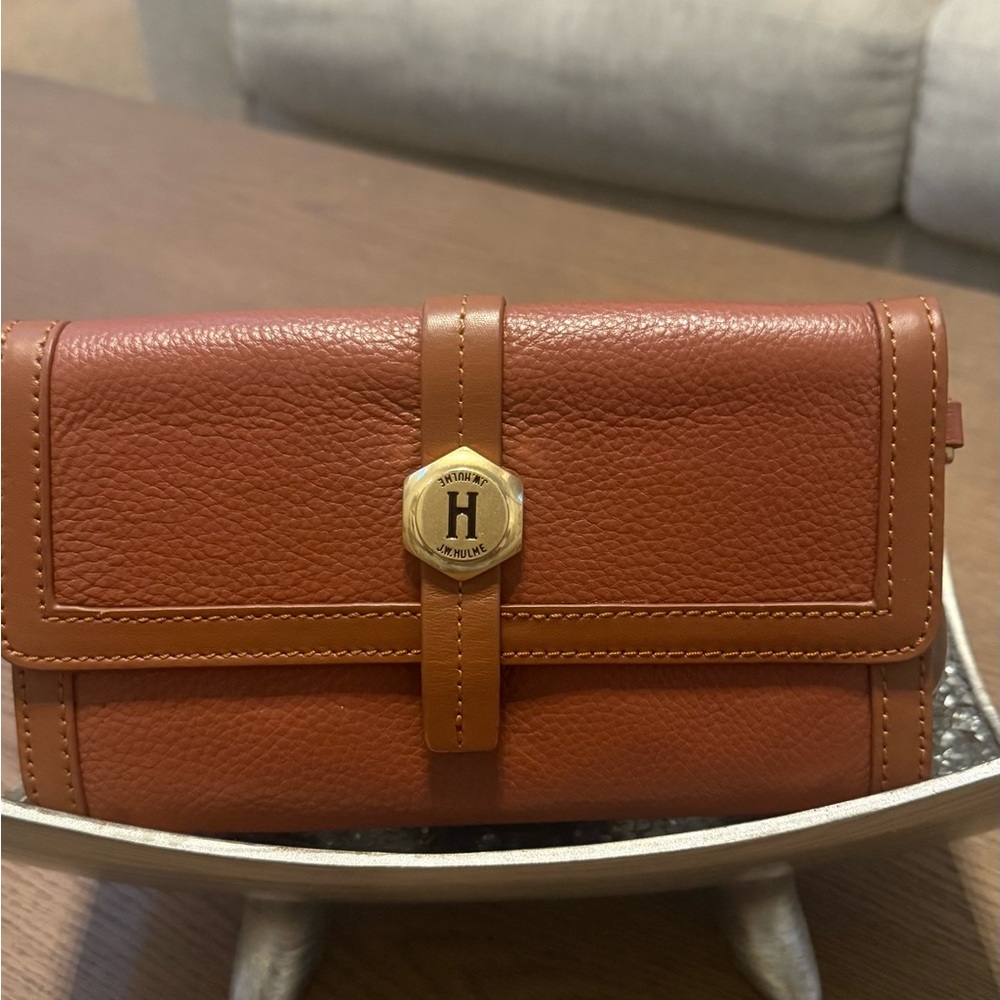 JW Hulme Brown Leather Women's Wallet